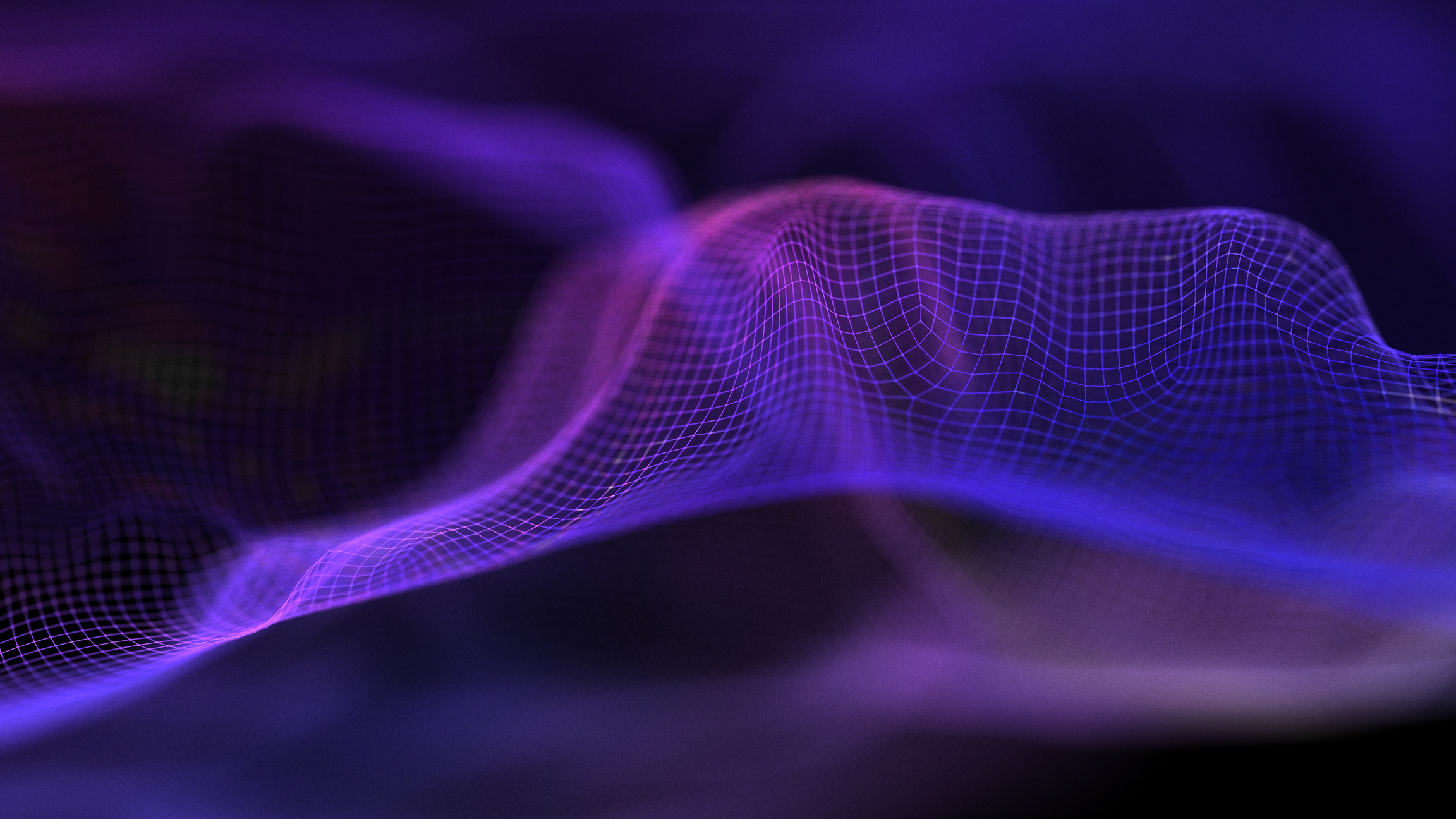 Tech Background Purple of Waves 
